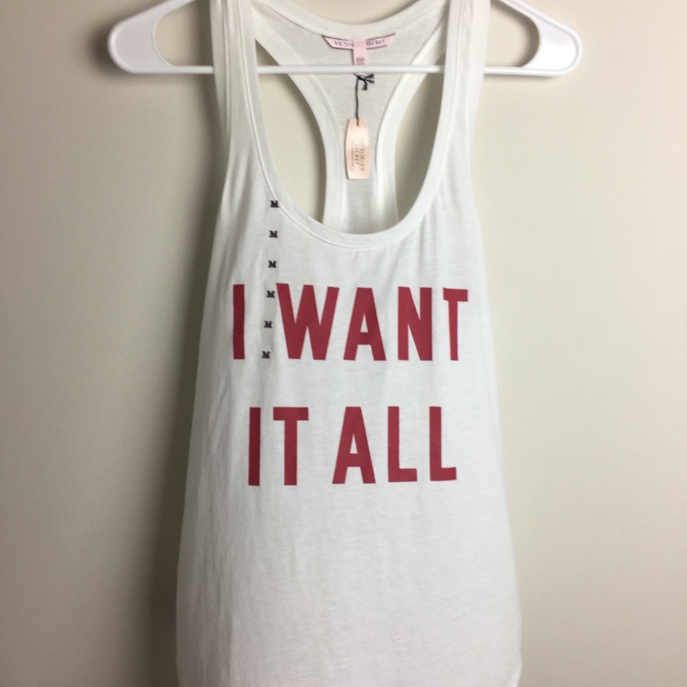 Victoria Secret tank “I Want it All” NWT